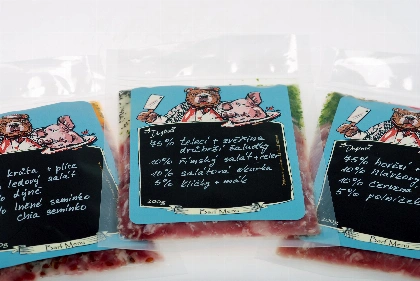 Domácí BARF menu v Dogtownu